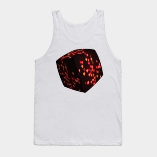 Love box - cube with bokeh hearts. Tank Top